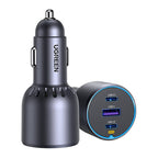UGREEN 75W 3-Port PD2-USB Car Charger Red