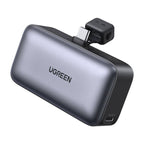 Ugreen PB503 5000mAh powerbank with USB-C port and integrated USB-C connector-gray