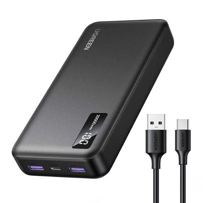 UGREEN 20000mAh 20W Two-way Fast Charging Power Bank Gray