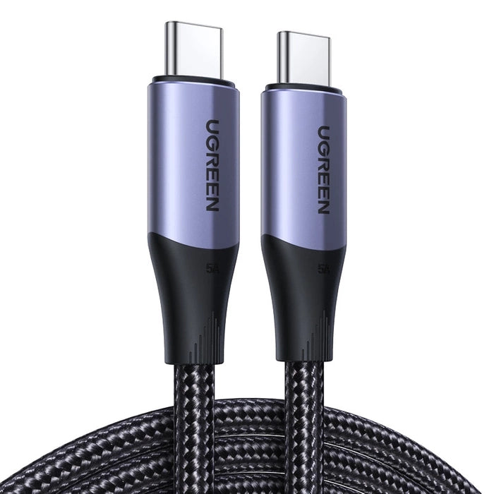 Cable USB-C 3.1 Gen 2 UGREEN US355, PD 3.1, 5A, 100W, 4K, 10Gbps, 1m (black)