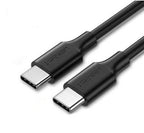 UGREEN USB-C to USB-C ROUND CABLE Fast 60W 1M BLACK
