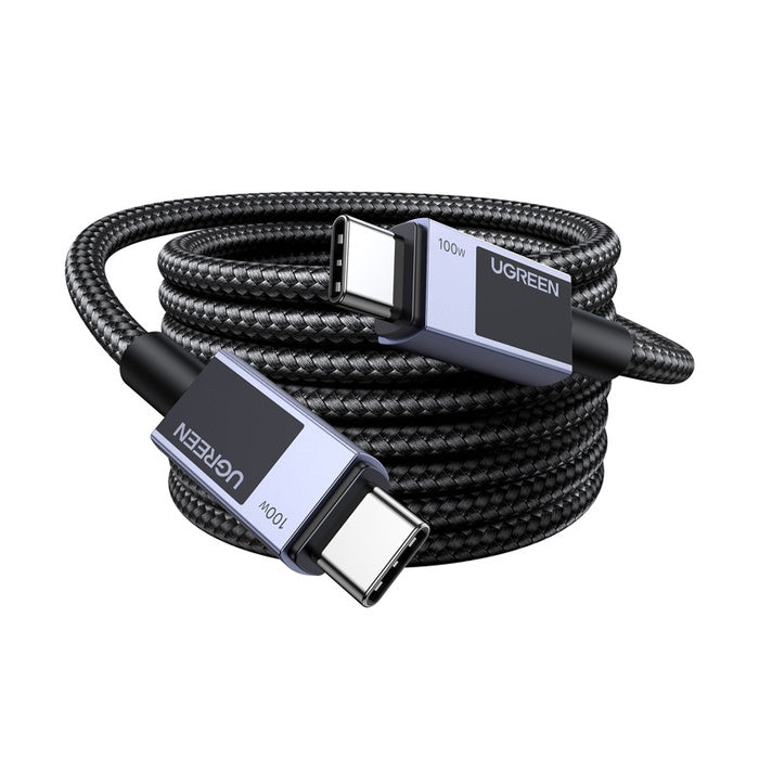 UGREEN USB-C to USB-C PD Fast Charging Cable 100W Max Space Gray 1m
