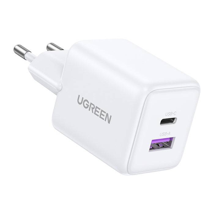 UGREEN X516 30W GaN Wall Charger 1x USB-A 1x USB-C White
