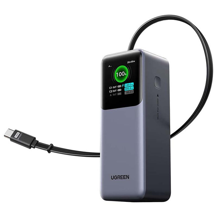 UGREEN 165W Power Bank with Retractable Cable