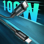 UGREEN Type-C to Type-C 100W Data Cable 1M Black