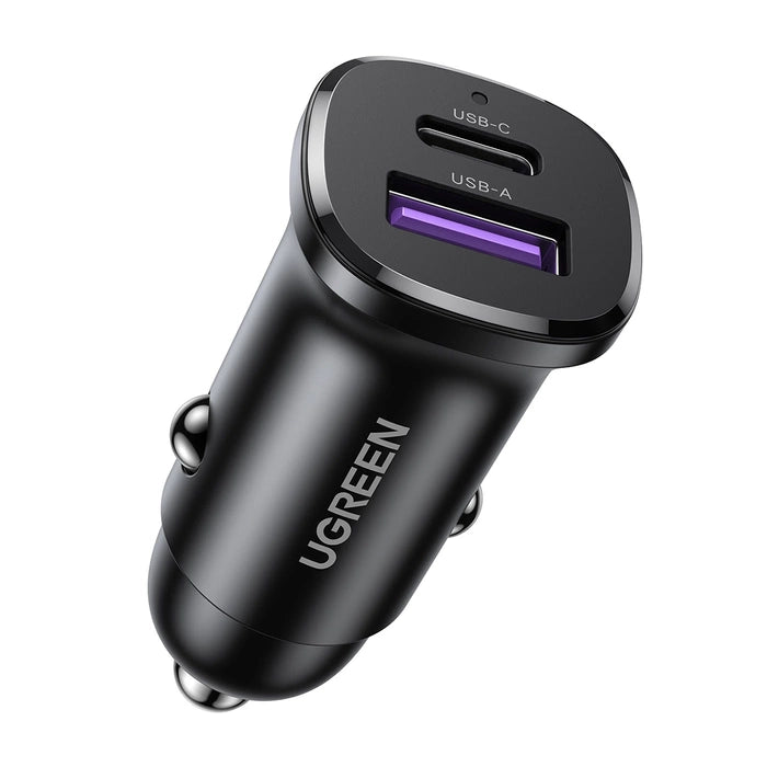 UGREEN 2-Port Fast Car Charger 30W Black