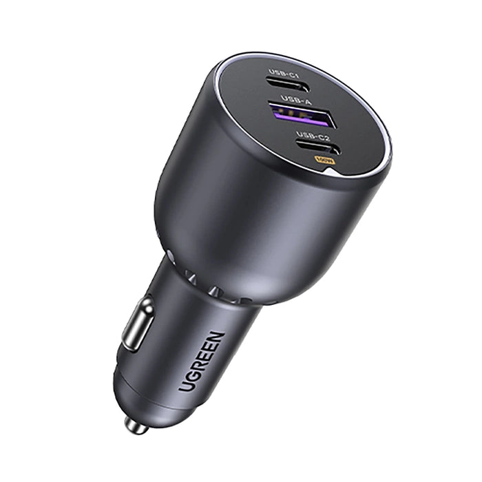 UGREEN 2x USB-C USB Car Charger 130W Black