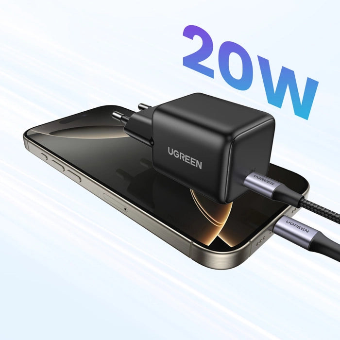 UGREEN X512 20W GaN 1x USB-C Wall Charger Gray