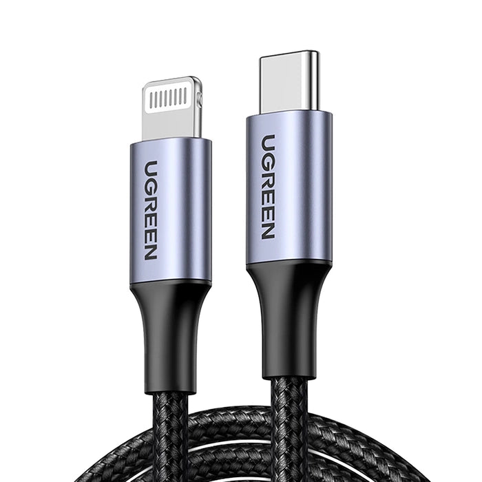 UGREEN USB-C TO LIGHTNING Fast Charging CABLE 1M Gray