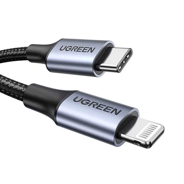 UGREEN USB-C TO LIGHTNING Fast Charging CABLE 1M Gray