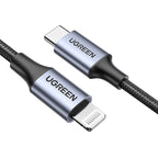 UGREEN USB-C TO LIGHTNING Fast Charging CABLE 1M Gray