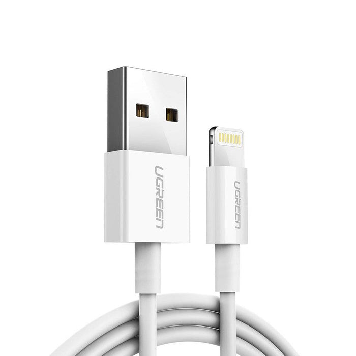 UGREEN USB-A to Lightning Cable Nickel Plating ABS Shell 2m (White)