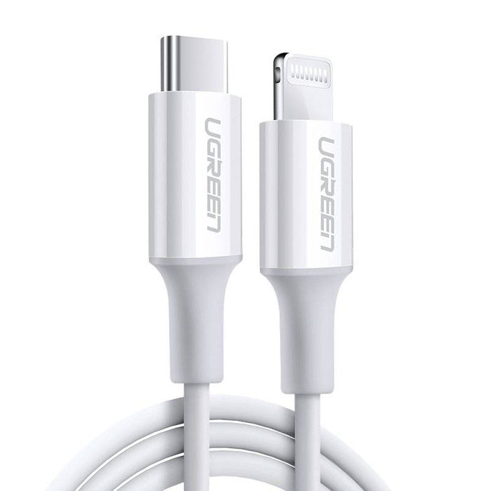 UGREEN USBC -to Lightning PD Fast Charging 3A Max White 1m