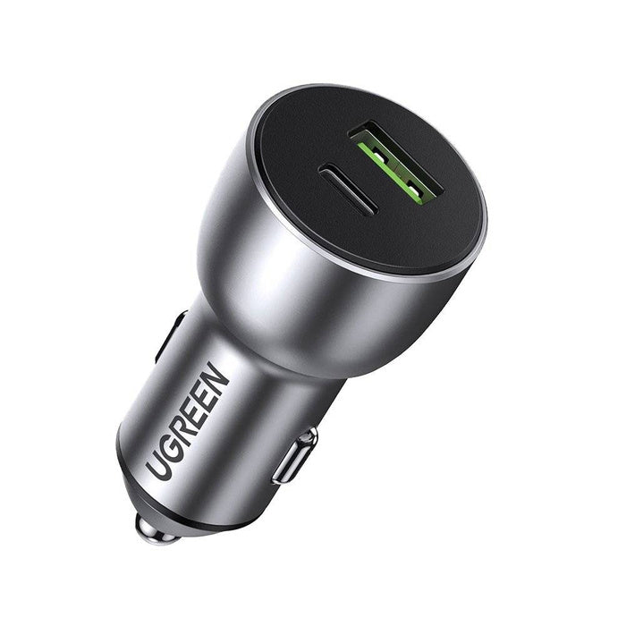 UGREEN CD213 52.5W USB+PD Car Charger Dark Gray