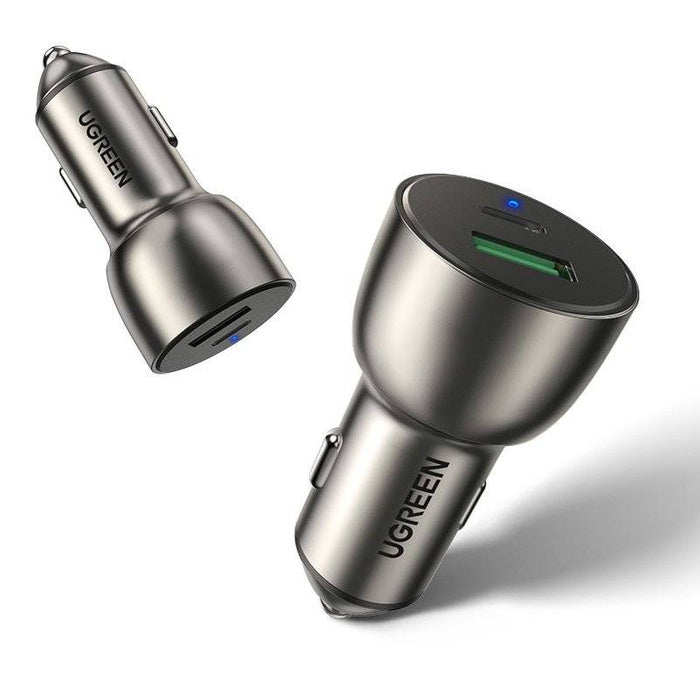 UGREEN CD213 52.5W USB+PD Car Charger Dark Gray