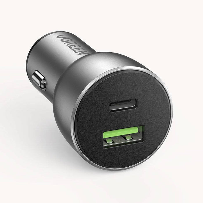 UGREEN CD213 52.5W USB+PD Car Charger Dark Gray