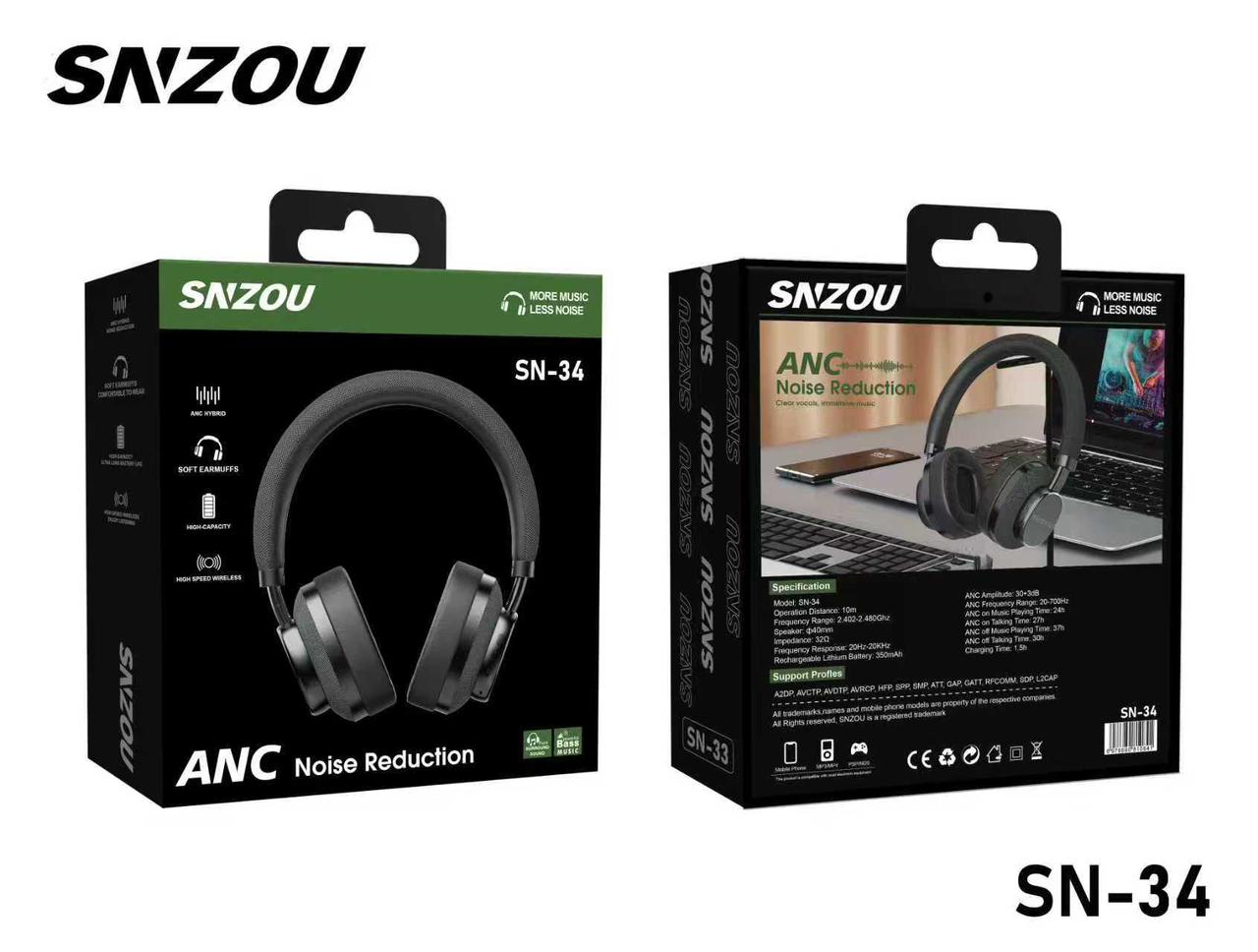 SNZOU HEADPHONE ANC SN-34