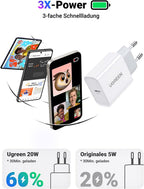 UGREEN Fast Charging Power Adapter with PD 20W EU (White)