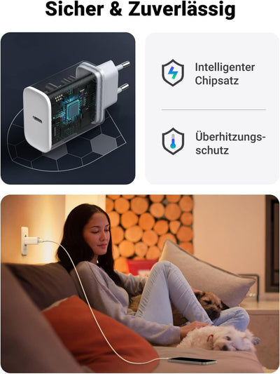 UGREEN Fast Charging Power Adapter with PD 20W EU (White)